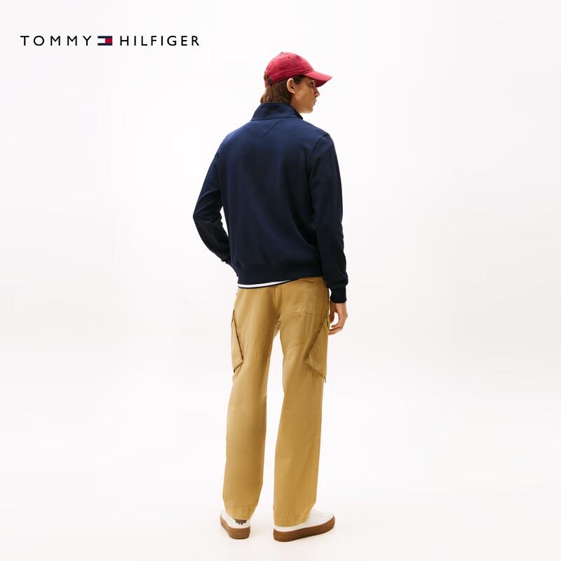 Tommy Hilfiger Men's Half-Zip Stand Collar Pullover Sweatshirt