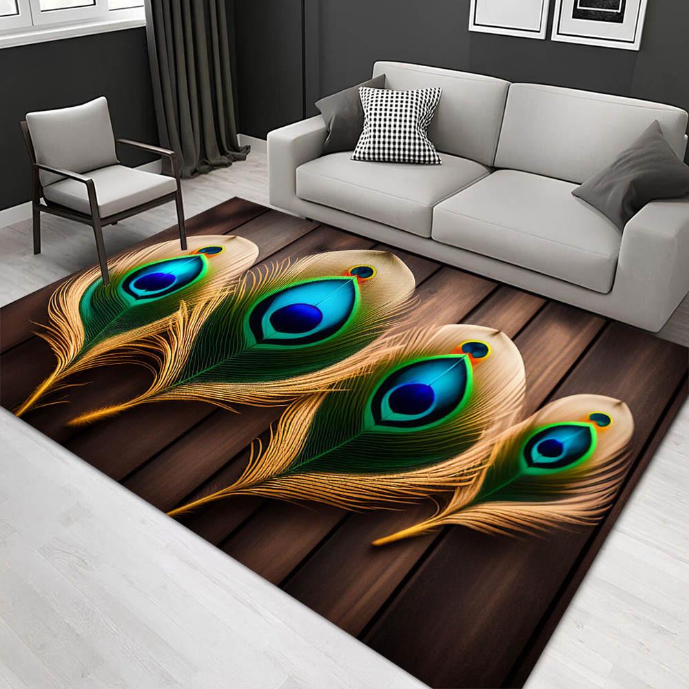 

1pc 1447240284Pattern Carpet, Area Rug For Living Room Bedroom Room Bed Chair Laundry Entryway Corridor Yard Non-slip Outdoor Camping Rug Fl 60cm by 90cm
