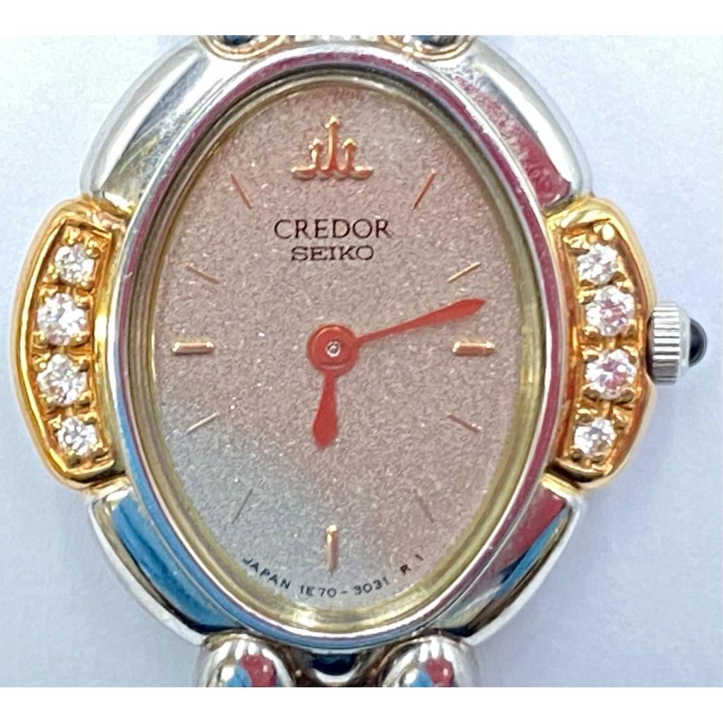Used SEIKO Credor Watch Ladies 18KT Stainless Steel Combi