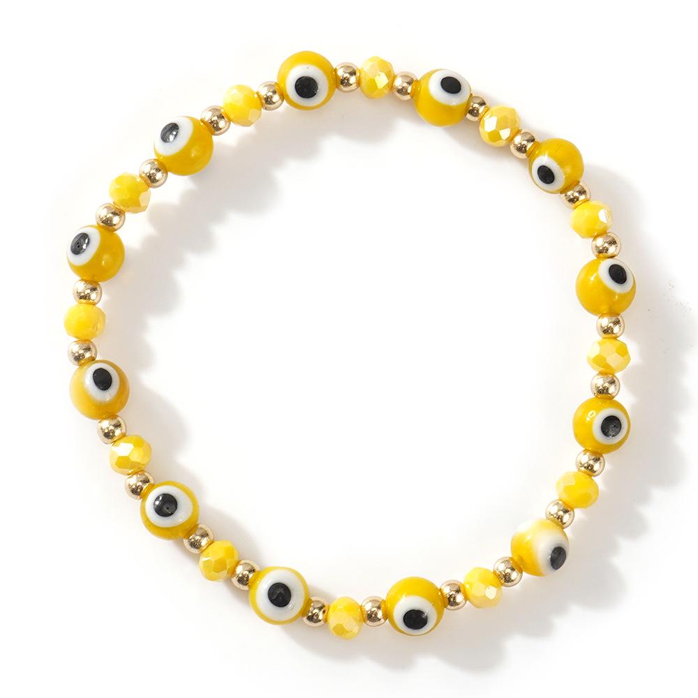 Colorful Evil Eye Beaded Bracelet: Stylish Design for Everyday Wear
