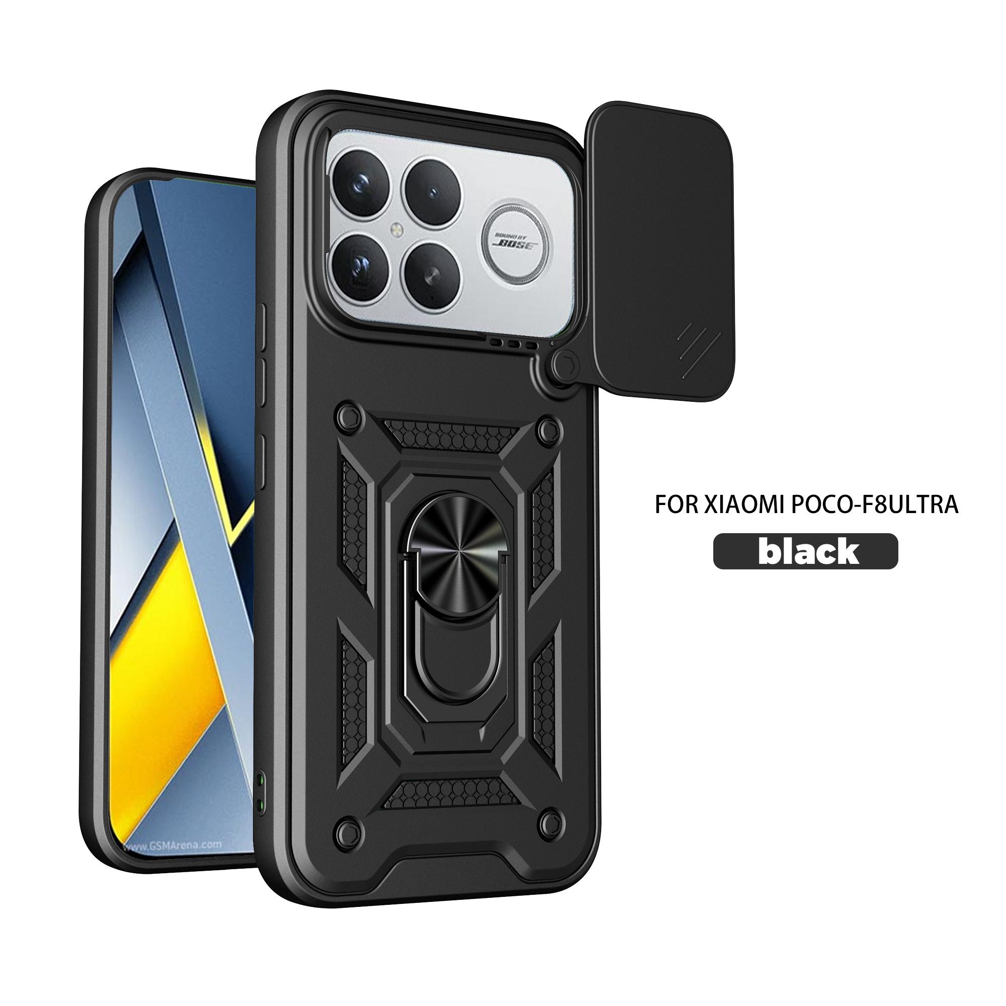 

Чехол для Xiaomi Poco F8 Ultra Чехол-крышка для Poco F8 Ultra F8 Ultra Держатель с магнитным кольцом Бронированный чехол для телефона Защитная задняя крышка со шторкой для камеры Poco F8 ultra