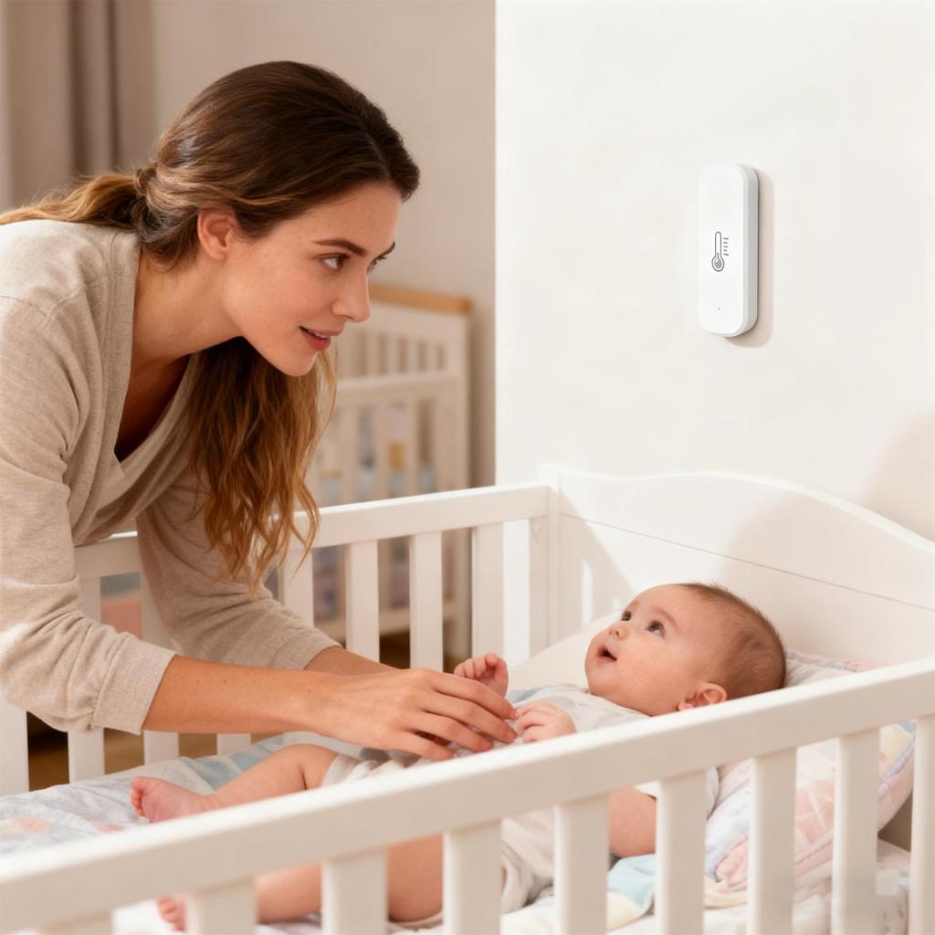 Humidity Sensor Smart Precise Wireless Remote Remote Temperature Monitor WiFi For Bedroom Bathroom Kitchen Home Dormitory Hotel