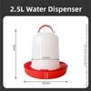 1.5L 8L 15L Poultry Drinker Feeder Plastic Water Container Durable Bird Chick Waterer  Chicken Coop