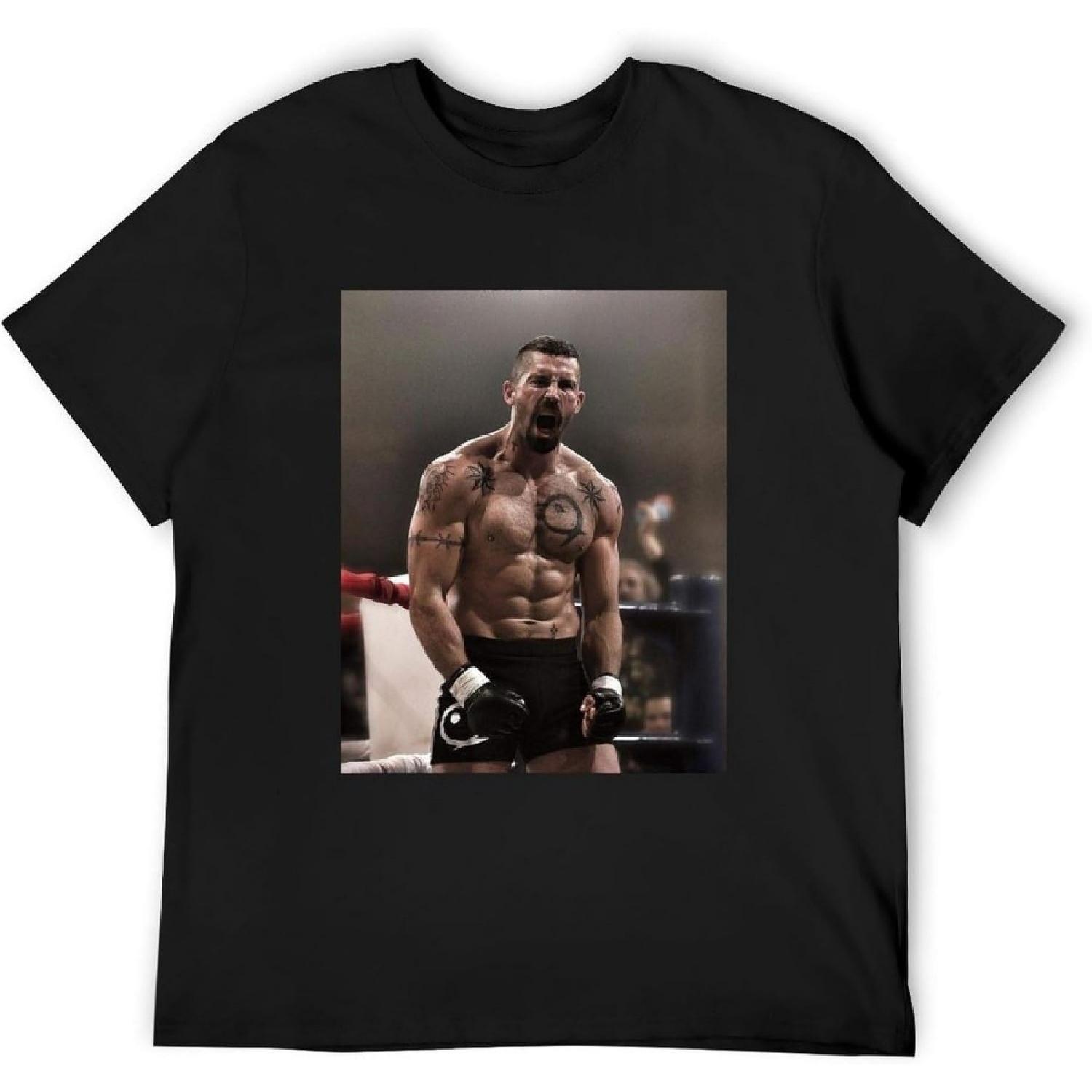 Men s Yuri Boyka Man Clothes Funny Cotton T-Shirts Black S