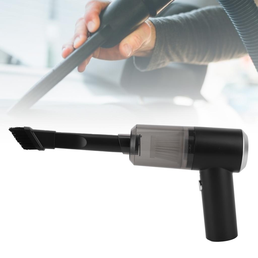 Auto Cordless Vacuum Cleaner Rechargeable Handheld Type 5500PA Deep Cleaning UniversalBlack