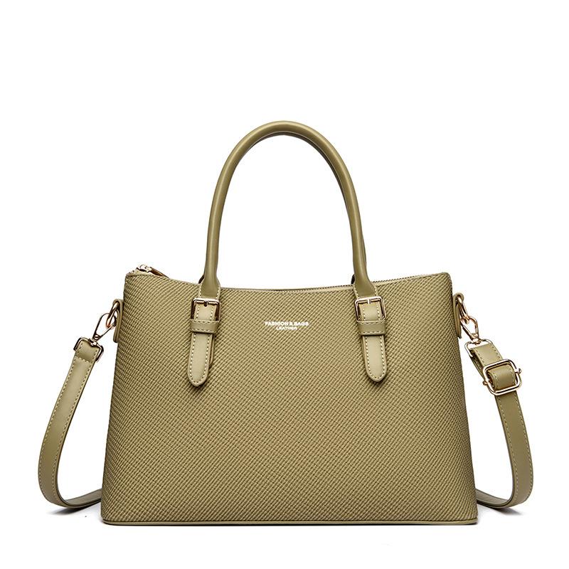 Handbag Fashion Contrasting Women's Bag Simple Large Capacity Commuting Tote Bag Temperament Middle-aged Mother Bag