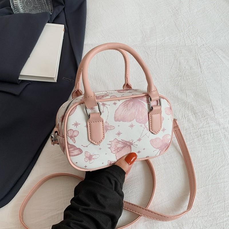 Sophisticated Korean Handbag Trendy Casual Style With Elegant Color Options розовый