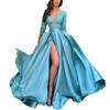 2026 Spring/Summer Elegant European-American Lace & Sequin Evening Gown with Train