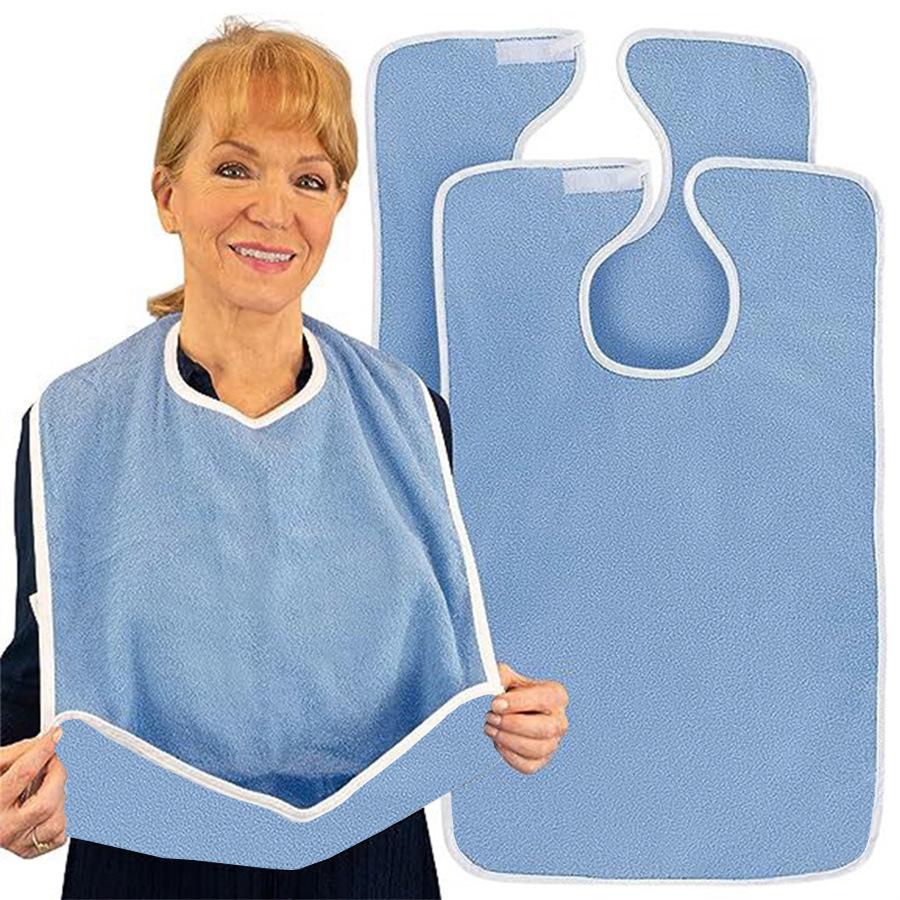 

Waterproof Adult Bib - Oxford Cloth Drool Bib for Elderly Dining Care
