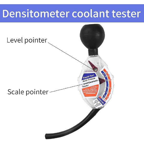 Coolant Tester Accessory, Antifreeze Tester For Understanding The State Of Coolant, Battery Hydrometer For Testing Hot Or Cold Batteries On