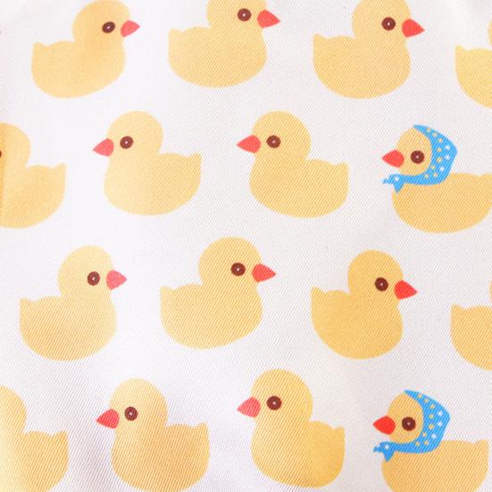 Duck Diaper Reusable Washable Yellow Duck Print Chicken Diaper with Bow Tie Adjustable Poultry Nappies for Goose Duck Hen Chicken