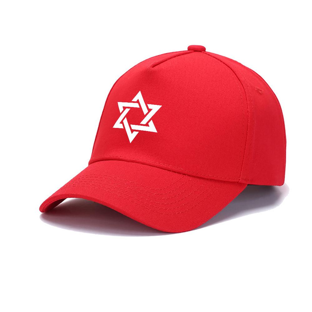 Unisex Summer Baseball Cap  Star of David Vintage Athletic Hats Happy Hanukkah Adjustable Size Outdoor Graphic Print Gorras