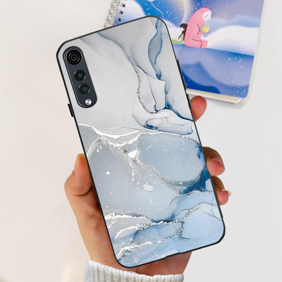 For LG Velvet 5G 4G / Velvet 5G UW Case Cute Cartoon Panda Flower Luxury Soft Silicon Phone Case Back Cover Capas