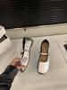 French flat silver Mary Jane single shoes women's shoes 2025 spring and autumn ballet evening shoes black commuter shoes