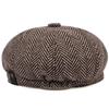 Cappelli Tweed Peaky Blinders Newsboy Cappellini Piatto Uomo Spina di Pesce Cappelli Piatto Uomo Donna Cappello da Pittore Britannico Cappello Morbido Primavera Autunno