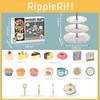 Children's Pretend Play Kitchen Appliance Set With Colorful Supermarket Cash Register And Electric Juicer For Afternoon Tea Fun