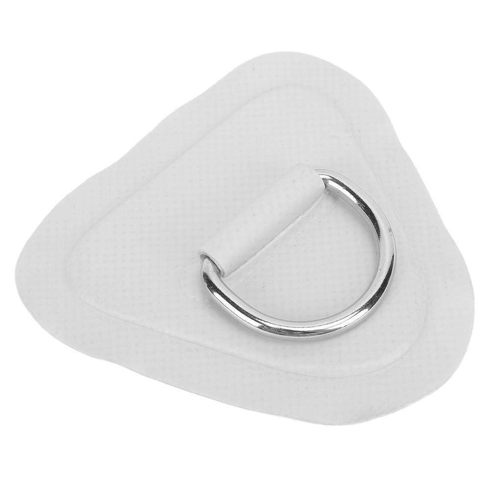 D Ring Patch Triangle UV Proof PVC Patch D Ring Rope Buckle for Inflatable Boat Kayak Dinghy Grey