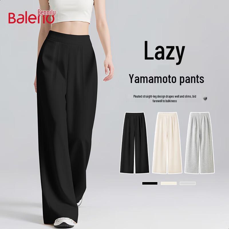 

Baleno Women s Pleated High-Waist Wide-Leg Pants L