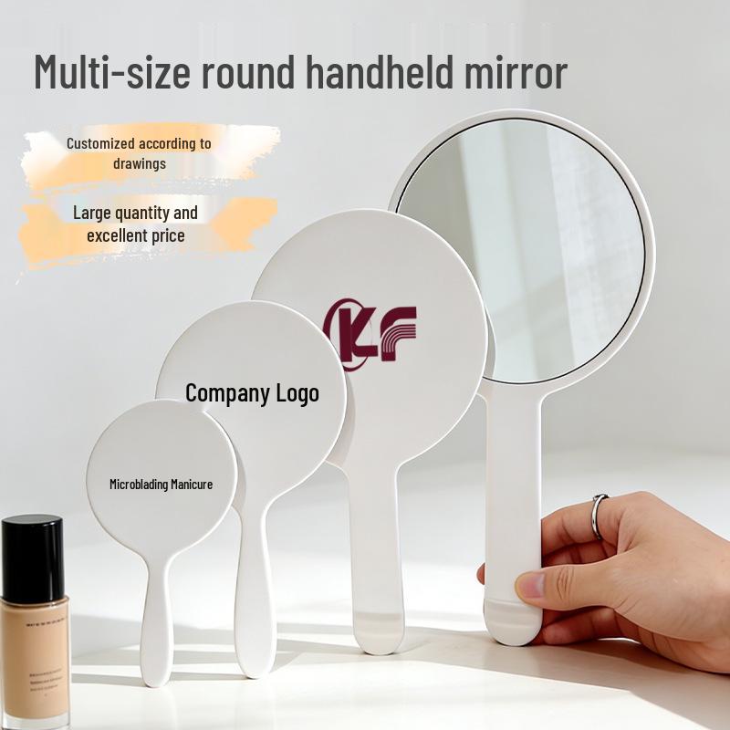 Kompakter Handheld-Taschen-Kosmetikspiegel - Tragbarer Mini für Make-up-Auffrischungen, Geschenk für Studentenwohnheim.