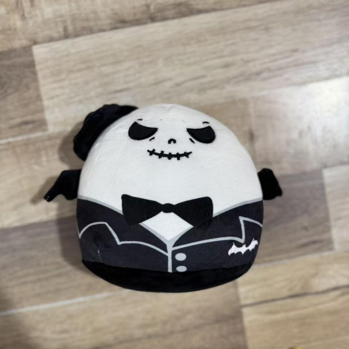 Halloween Cow & Salamander Plush Toy Set: Jack, Sally, Skeleton Dolls 20cm