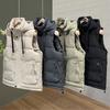 Fashion Men's Warm Vest Winter Sleeveless Jackets Hooded Plus Size Thick Man Coat