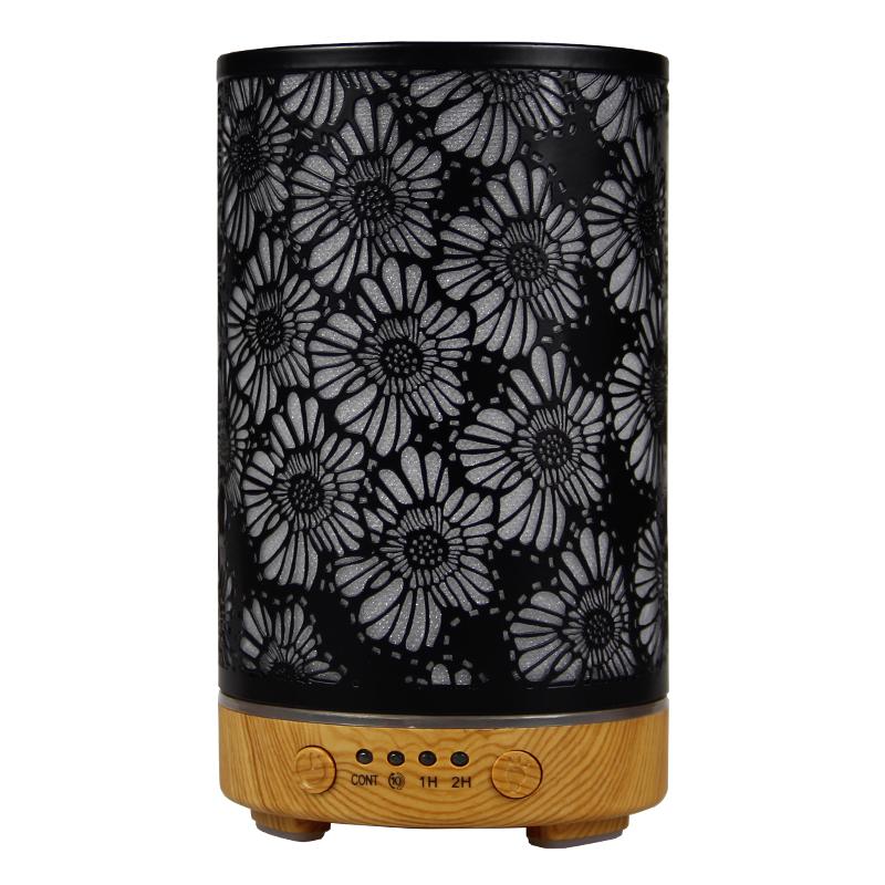 100ML Essential Oil Diffuser Quiet Ultrasonic Air Humidifier Home Fragrance Aroma Diffuser with 7 LED Light and Auto-Off Switch