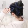 Hot Summer Mulberry Silk Hair Tie Large Satin Fabric Scrunchies Hair Band Woven Bow Hair Rope for Women