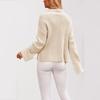 Women's Solid Color Long Sleeve Pullover Round Neck Sweater