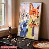 Disney Pearl Painting DIY Zootopia Sparkling Cute Pearl Art Painting Pearl Gem Painting, Home Wall Decoration Crafts