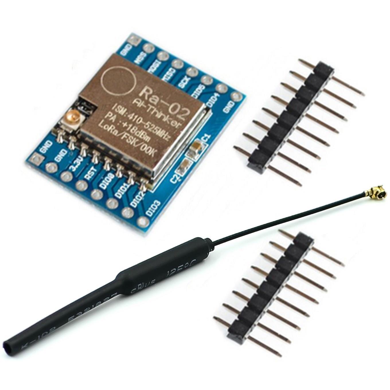 

Модуль LoRa 433 МГц SX1278 433 М 10 км Ra-02 Бездротова плата передачі зі стрибкоподібною зміною частоти 2,4G IPX Антена для розумного дому