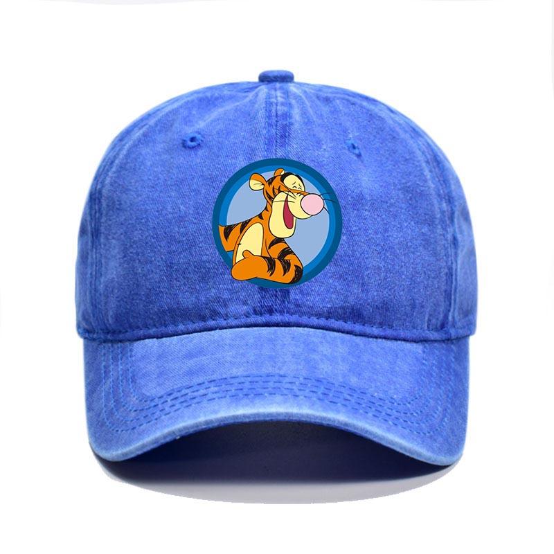 Fashion Cartoon Print Baseball Cap for Men Women Casual Hip-hop Hat Retro Washed Adjustable Dad Hat Outdoor Trucker Sun Hat