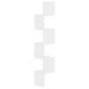 Vidaxl Corner Wall Shelf, High Gloss, White, 19X19X123 Cm