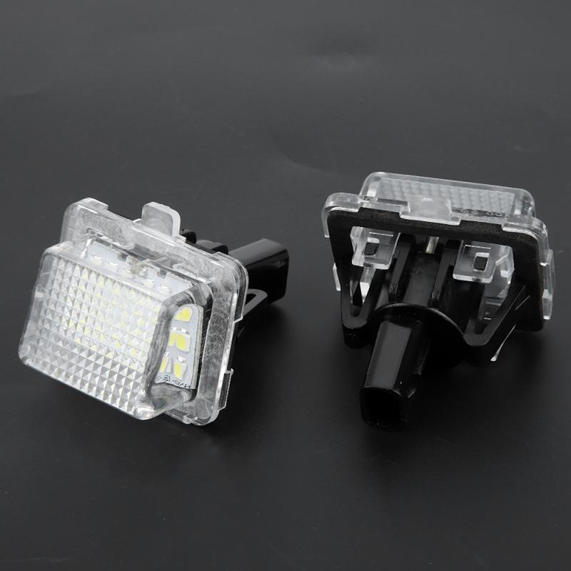 2Pcs High Quality Abs Car License Plate Led Light Lamp For