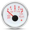 52mm Car Engine Automotive Pressure Gauge Red Backlight Detector Kit Tester Oil Warning Devices Car Pressure Gauge 0-5-10bar
