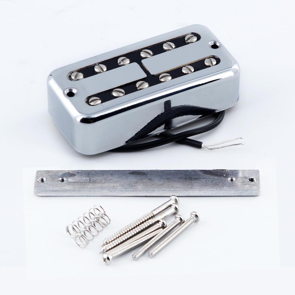 FLEOR Alnico2 Mini Humbucker Equipado com Captador de Braço e Ponte Estilo Filtertron Captadores Cromados, Conjunto,