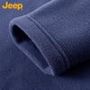 Jeep Men's Retro Solid Half-Zip Stand-Up Collar Sport Sweatshirt