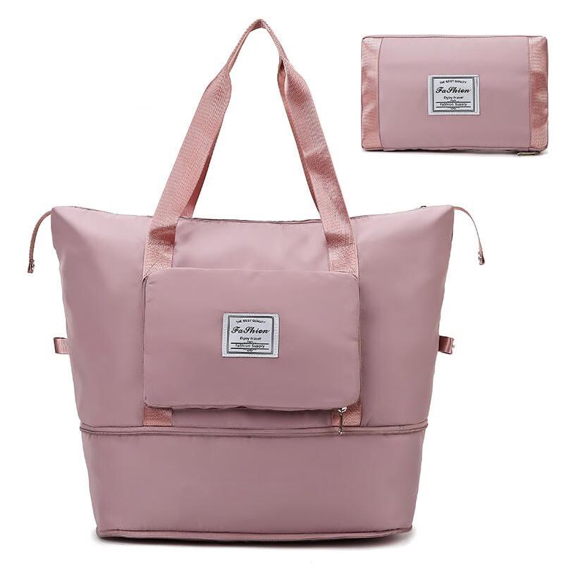 KANDEXS Women's Foldable Dry-Wet Separation Travel Gym Bag