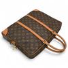 Auth LOUIS VUITTON Monogram Porte Documents Voyage Briefcase Brown Canvas lv6636nb