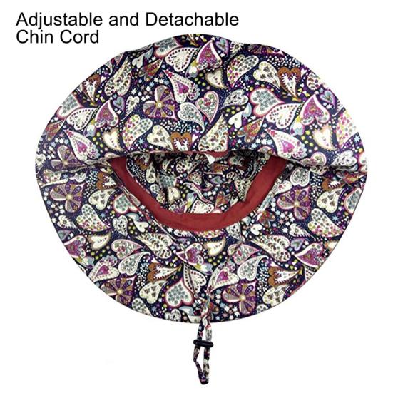 Hat Foldable Breathable Cotton Reversible Foldable Cap for Summer