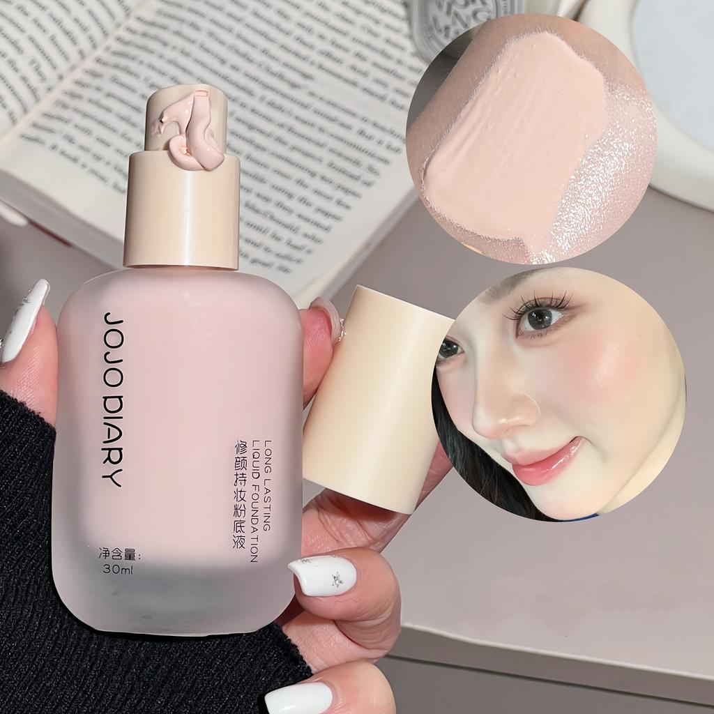Liquid Foundation Natural Finish Light To Medium Coverage, Waterproof & Sweat-Resistant, Long-Lasting Makeup Cream Easy To Apply & Blend