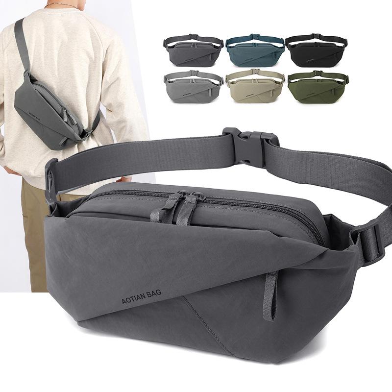 Men's Sports Waist Bag Crossbody Bag Chest Bag