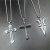 Trendy Unisex Cross Necklace - Versatile Punk Hip Hop Pendant