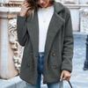 New Warm Thick Faux Fur Cashmere Womens Coat Autumn Winter Solid Color Casual Loose Fashion Lazy Coat