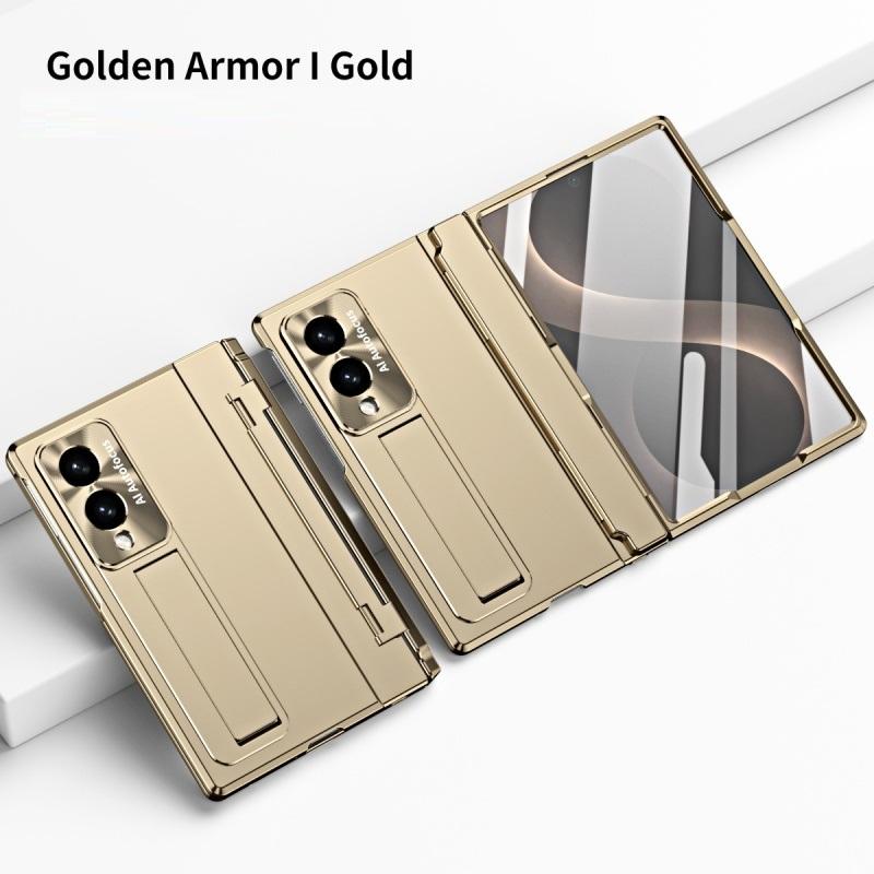 For Samsung Galaxy Z Fold 8 Ultra / 8 7 6 5 4 3 360 Full Protection Hinge Case Folding Cover Tempered Glass Film Stand PC Case