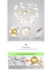 Firefly Branch Nordic Chandelier: Modern Minimalist Lighting for Living Rooms, Restaurants, and Bedrooms