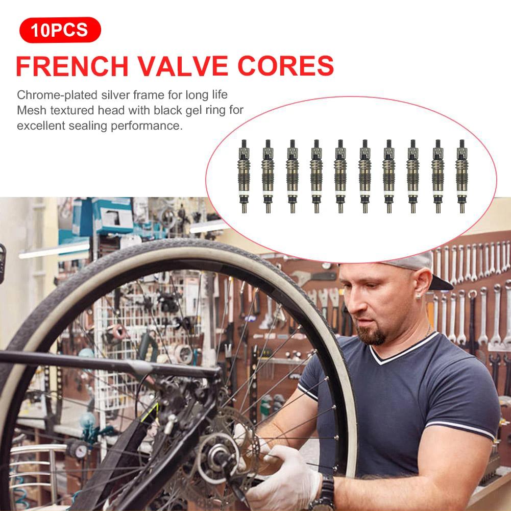 12-2PCS Bike Tire Valve Cores Repair Parts for Bicycle Tire Valve Core Replacement Parts for Bicycle MTB/Road Bike Accessories