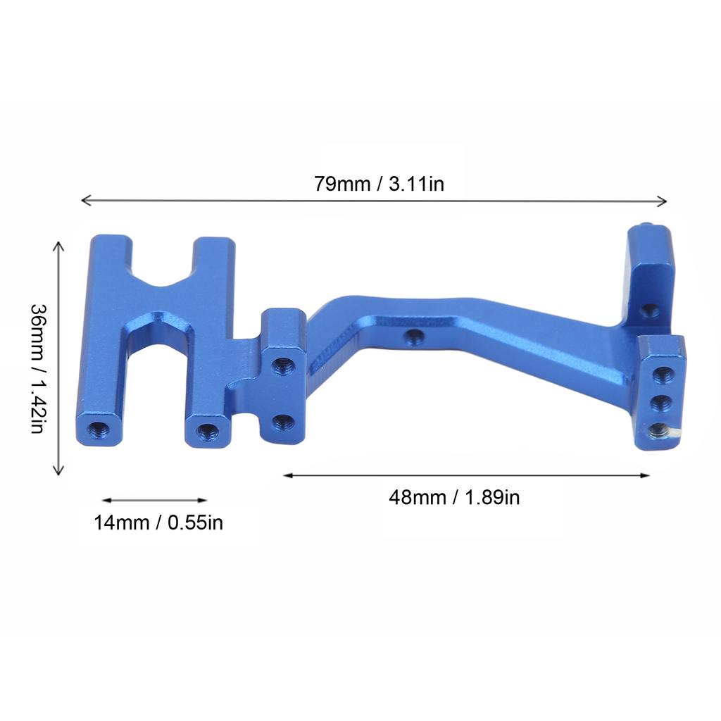 Steering Servo Mount Aluminum Alloy Wear Resistant Lightweight Servo Bracket for Replacement