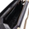 Used Salvatore Ferragamo Croco embossed Shoulder Bag leather Black Used Women