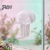 Fish Tank Cave Hideout Aquarium Floating Jellyfish Hide, 3D Printed Reduce Aggression in Hideout, Decorative Shelter for Pleco Shrimp Betta Saltwater