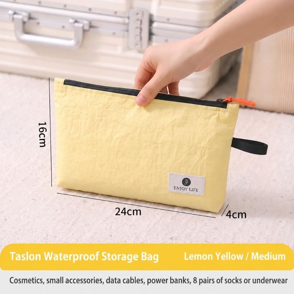 Waterproof Cosmetic Pouch Zipper Closure Underwear Storage Bag Business Trip Luggage Storage